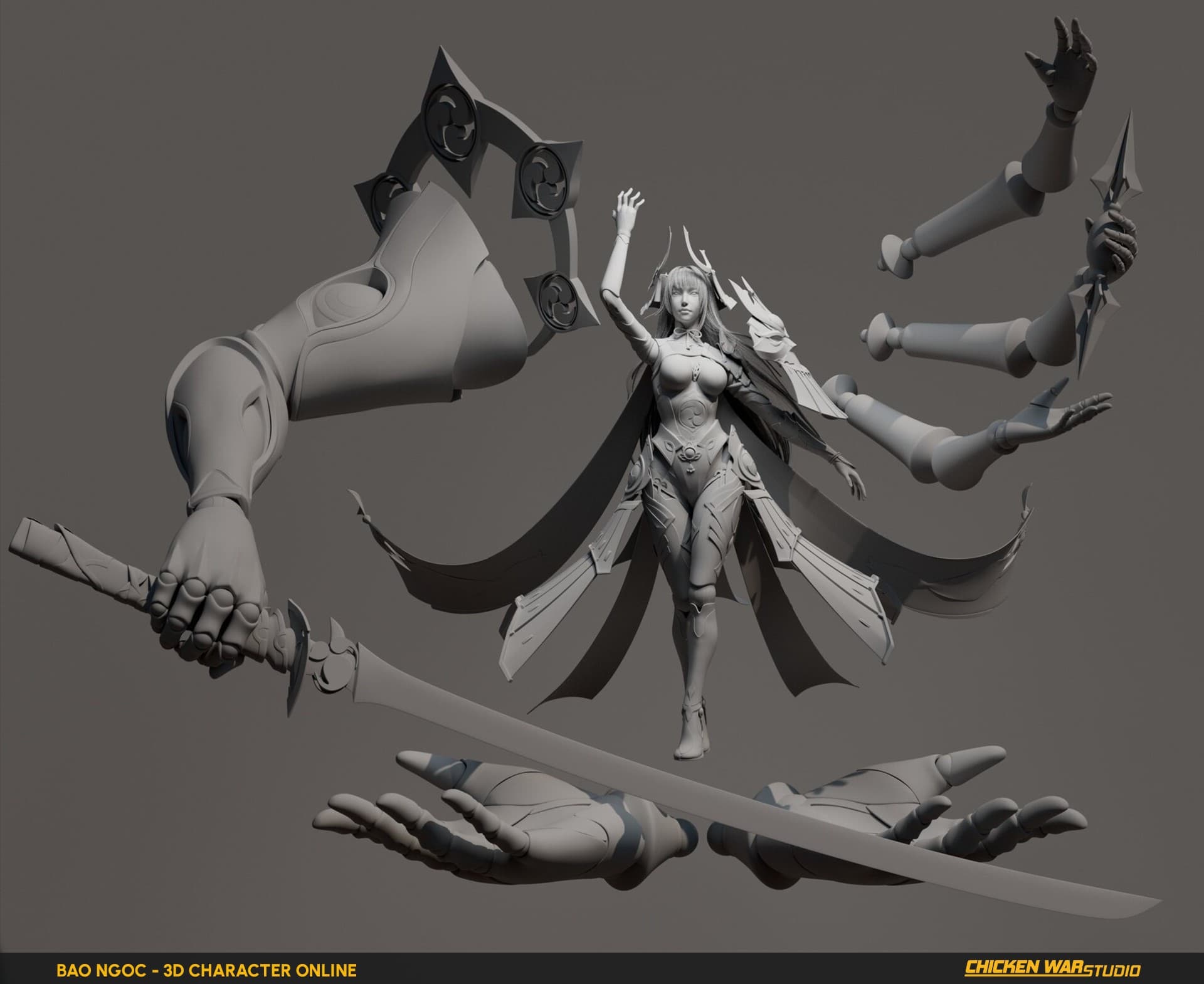 Chicken War Studio Student work, Bao Ngoc - Raiden