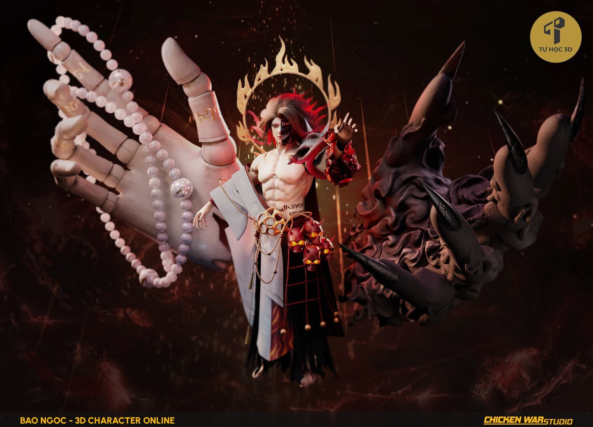 Chicken War Studio Student work, Bao Ngoc - Onmyoji