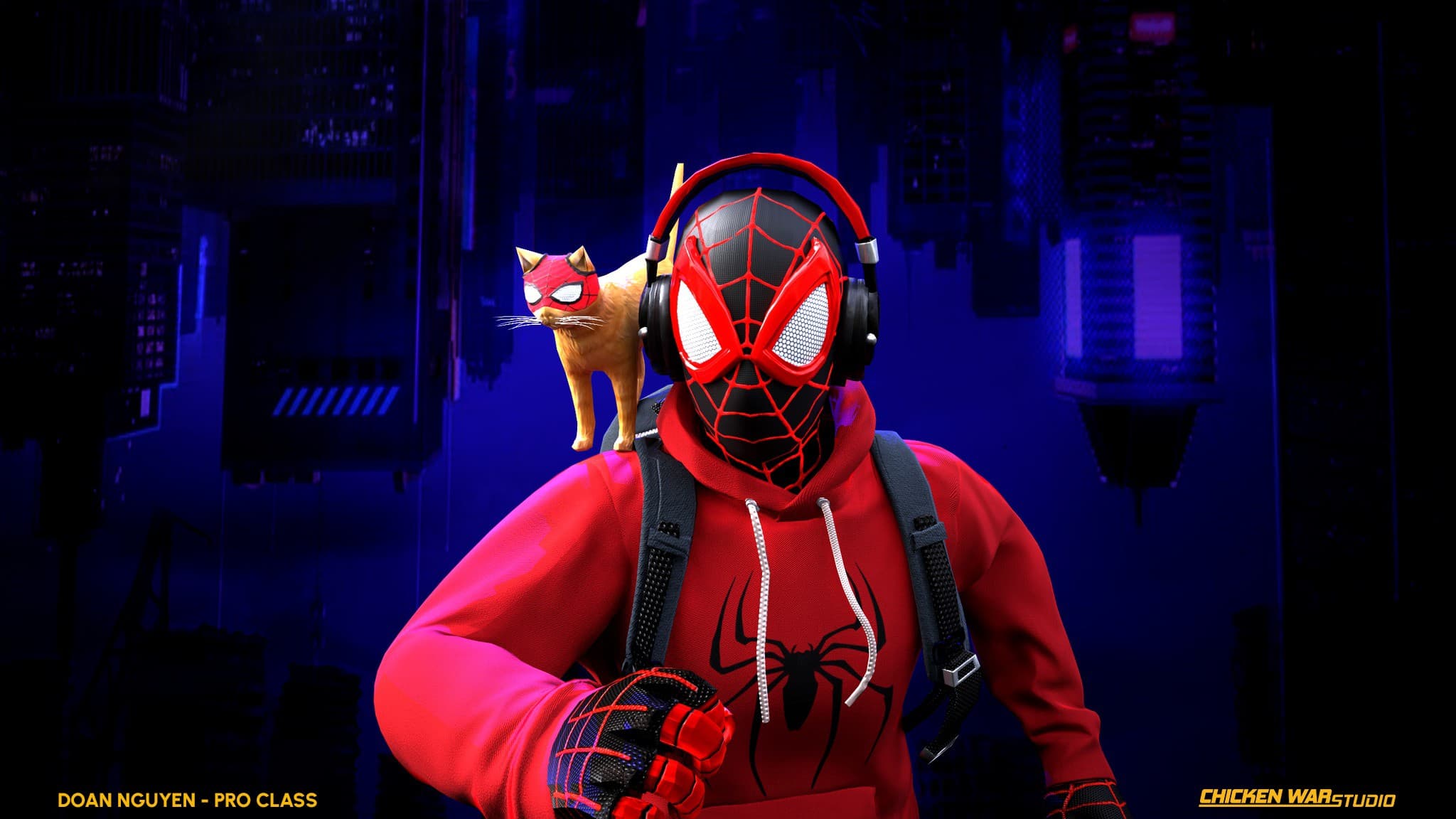 Chicken War Studio Student work, Doan Nguyen - Spider Man