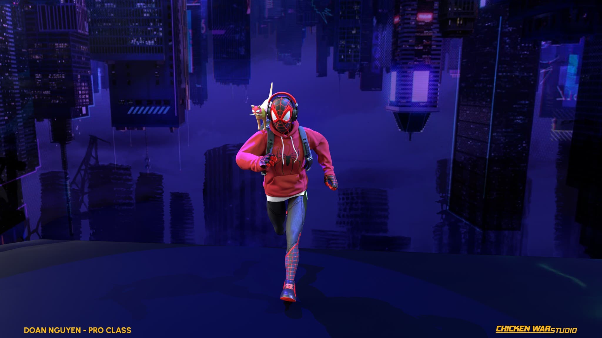 Chicken War Studio Student work, Doan Nguyen - Spider Man