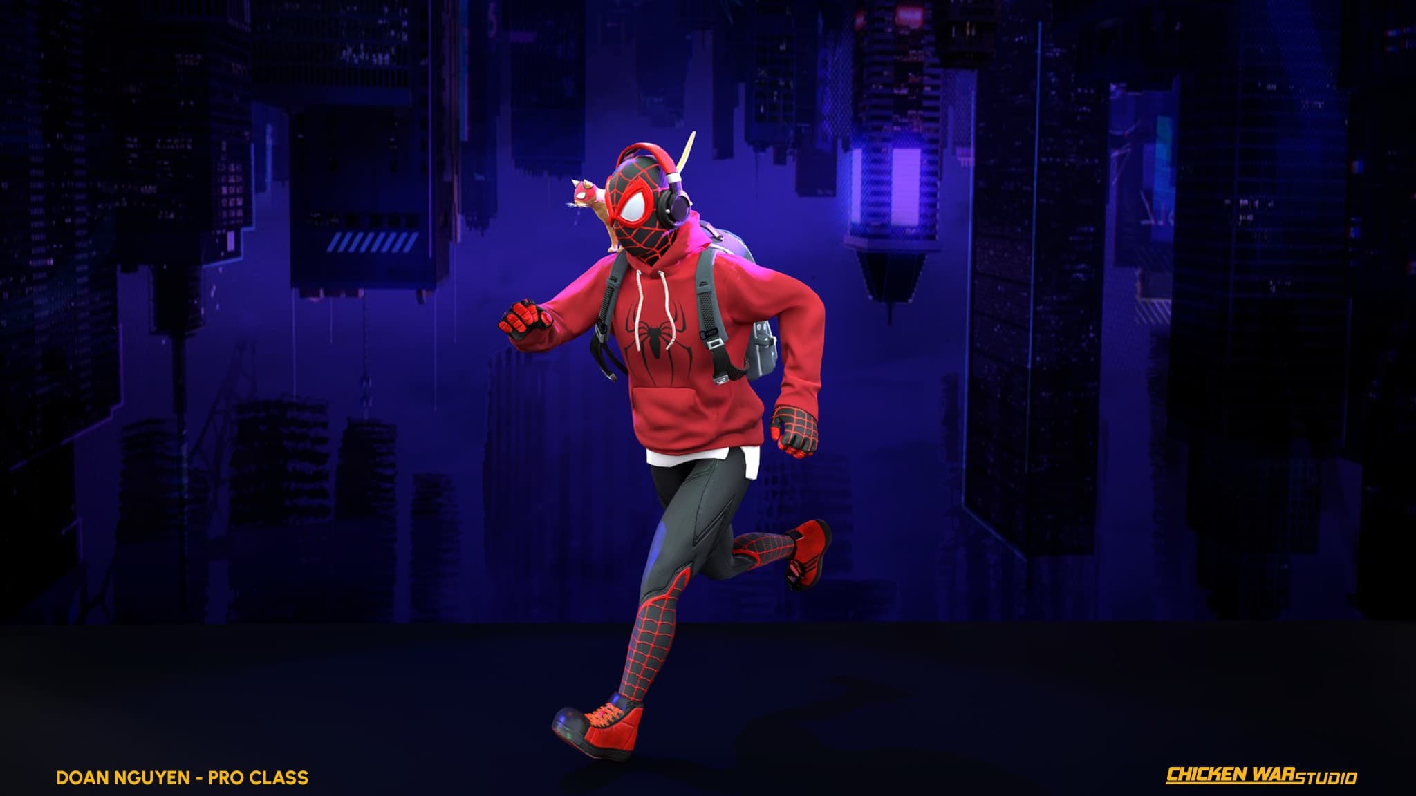 Chicken War Studio Student work, Doan Nguyen - Spider Man