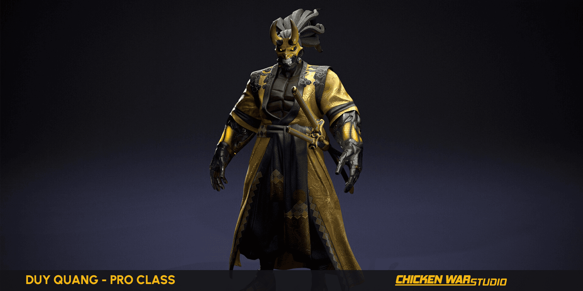Chicken War Studio Student work, Duy Quang - Cyperpunk Samurai