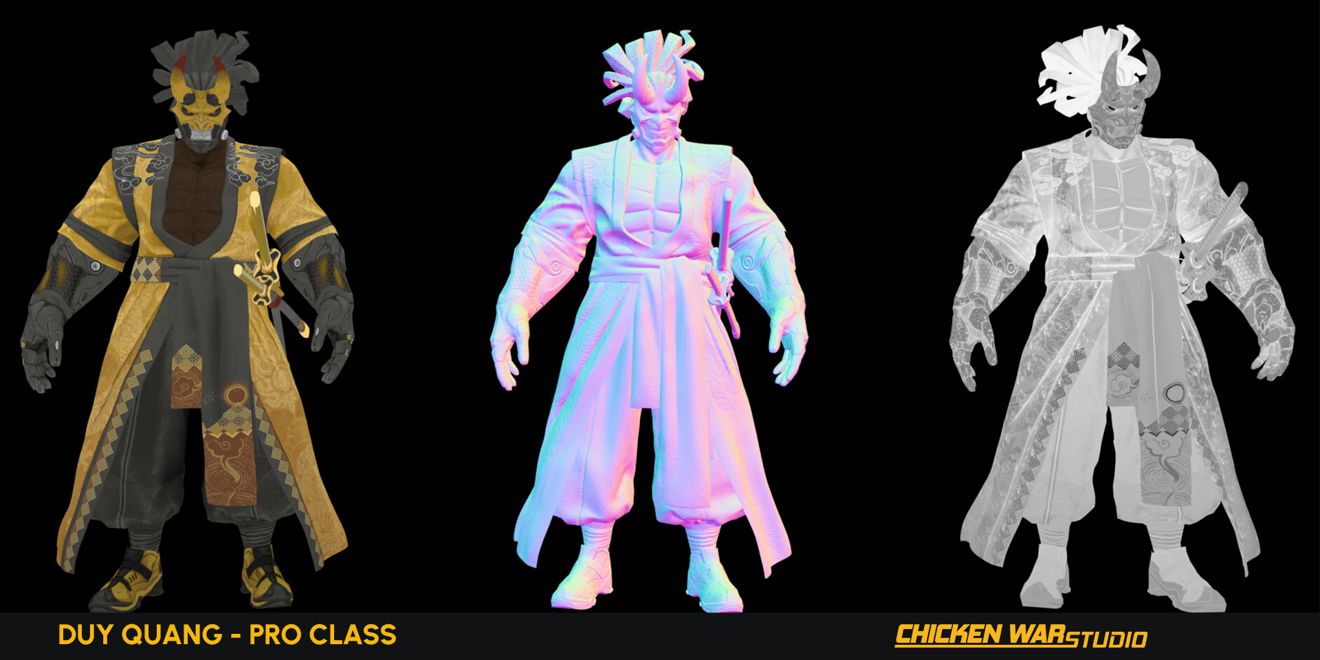 Chicken War Studio Student work, Duy Quang - Cyperpunk Samurai