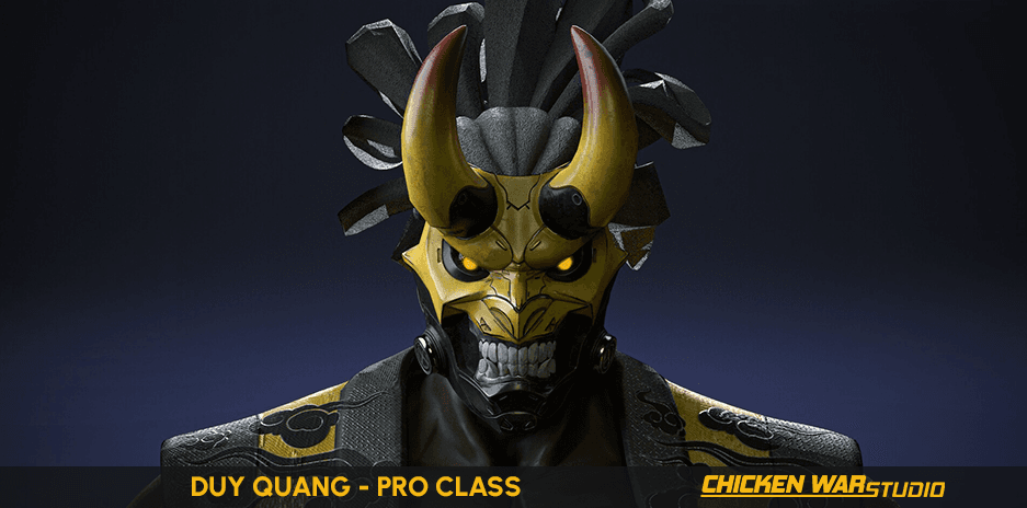 Chicken War Studio Student work, Duy Quang - Cyperpunk Samurai