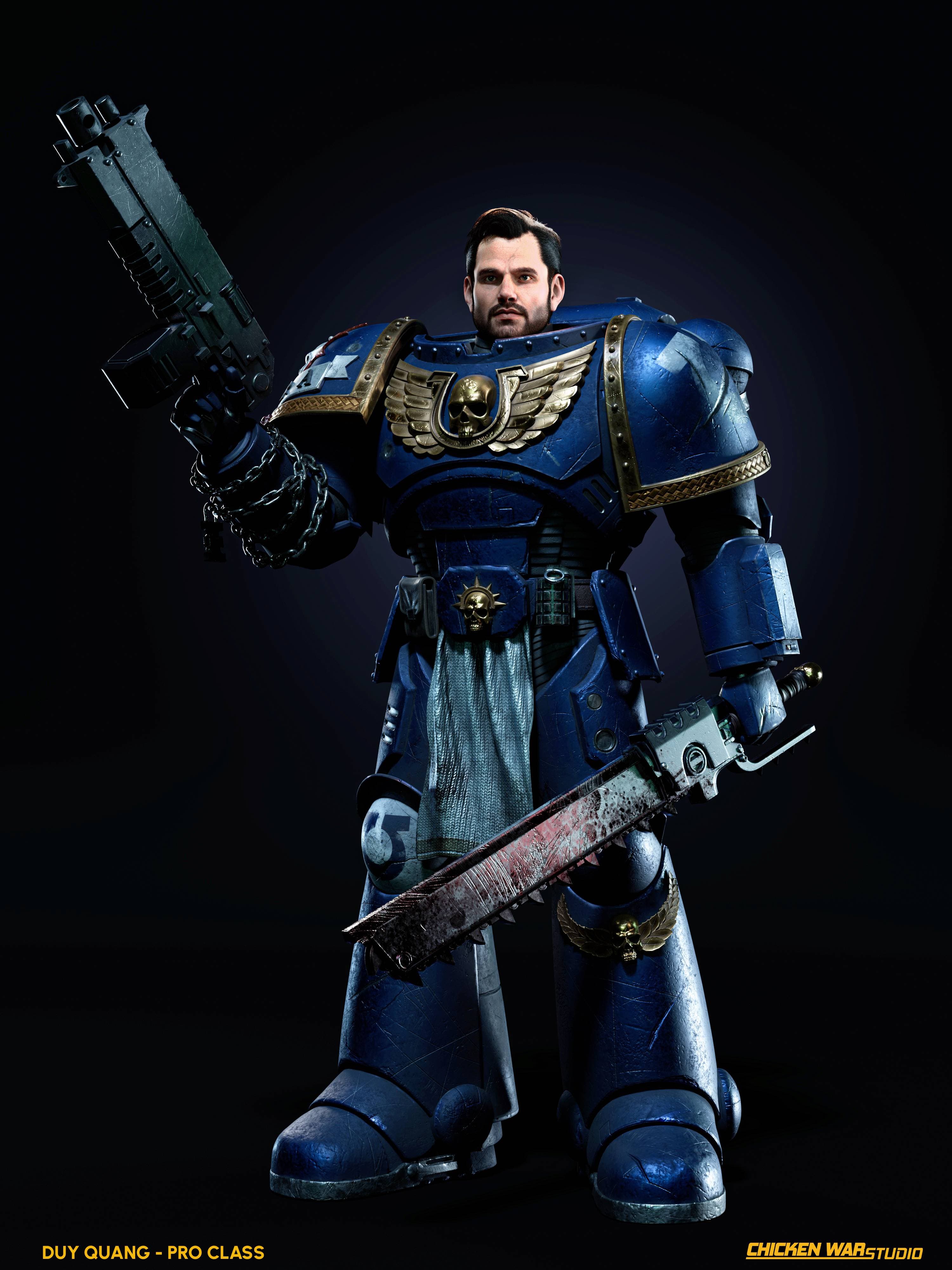 Chicken War Studio Student work, Duy Quang - Space Marine