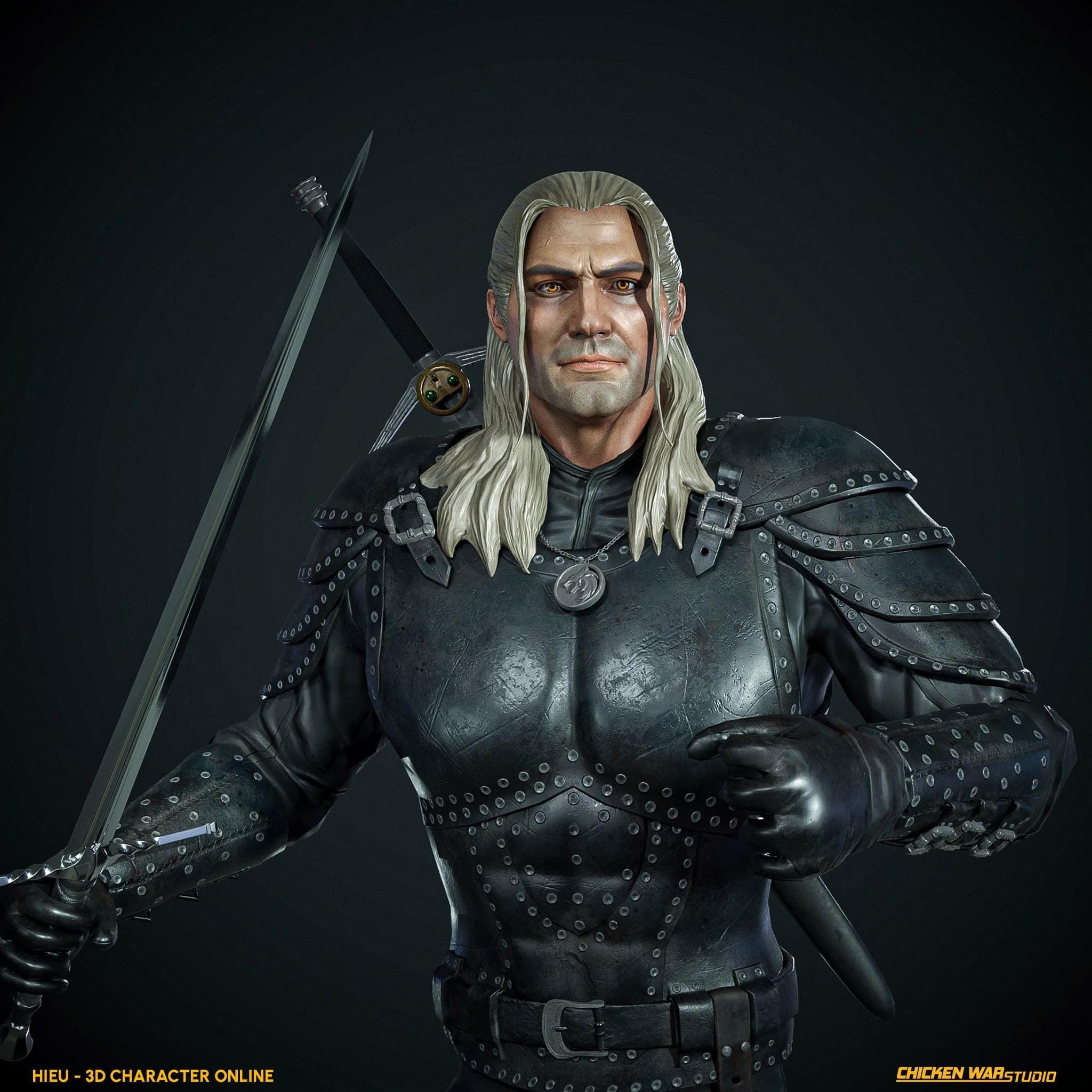 Chicken War Studio Student work, Hieu - Geralt (The Witcher)
