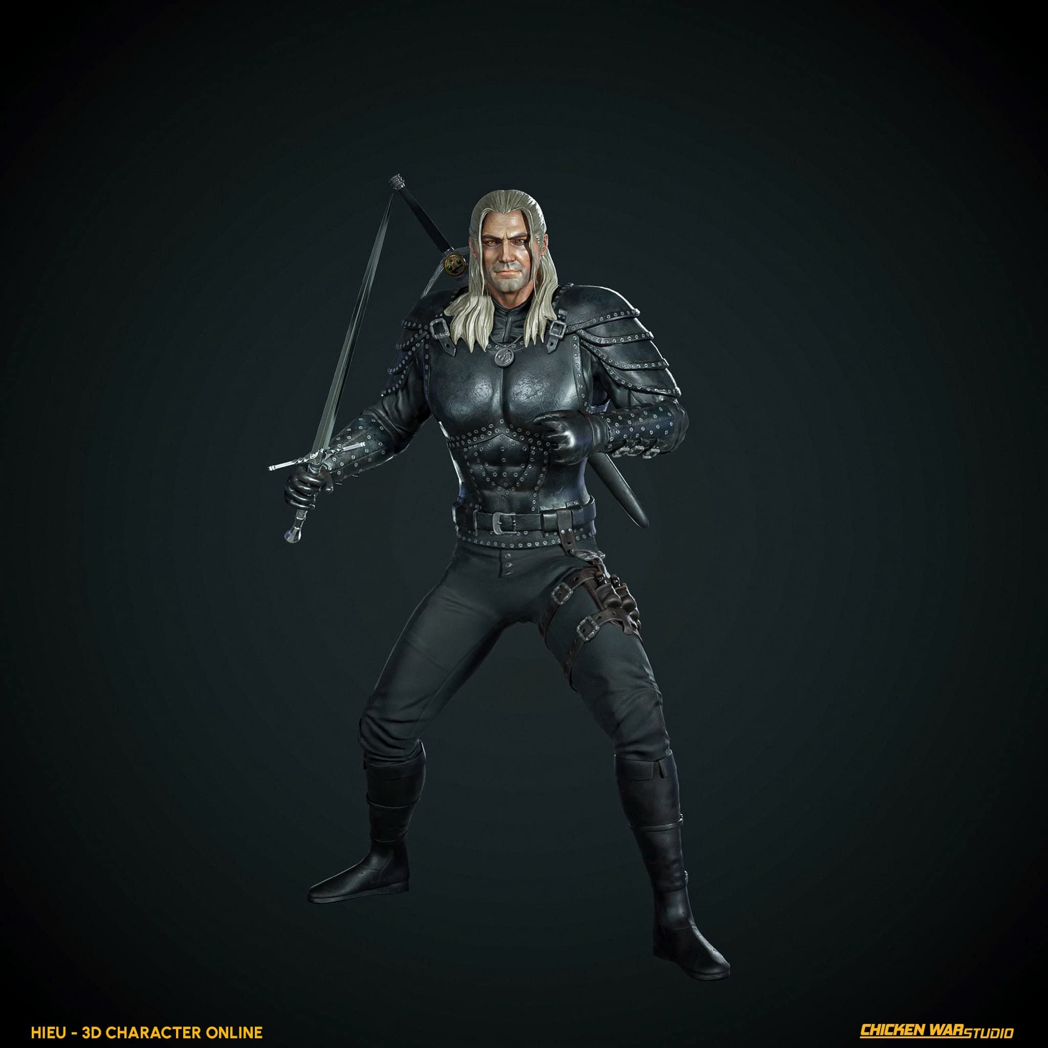 Chicken War Studio Student work, Hieu - Geralt (The Witcher)