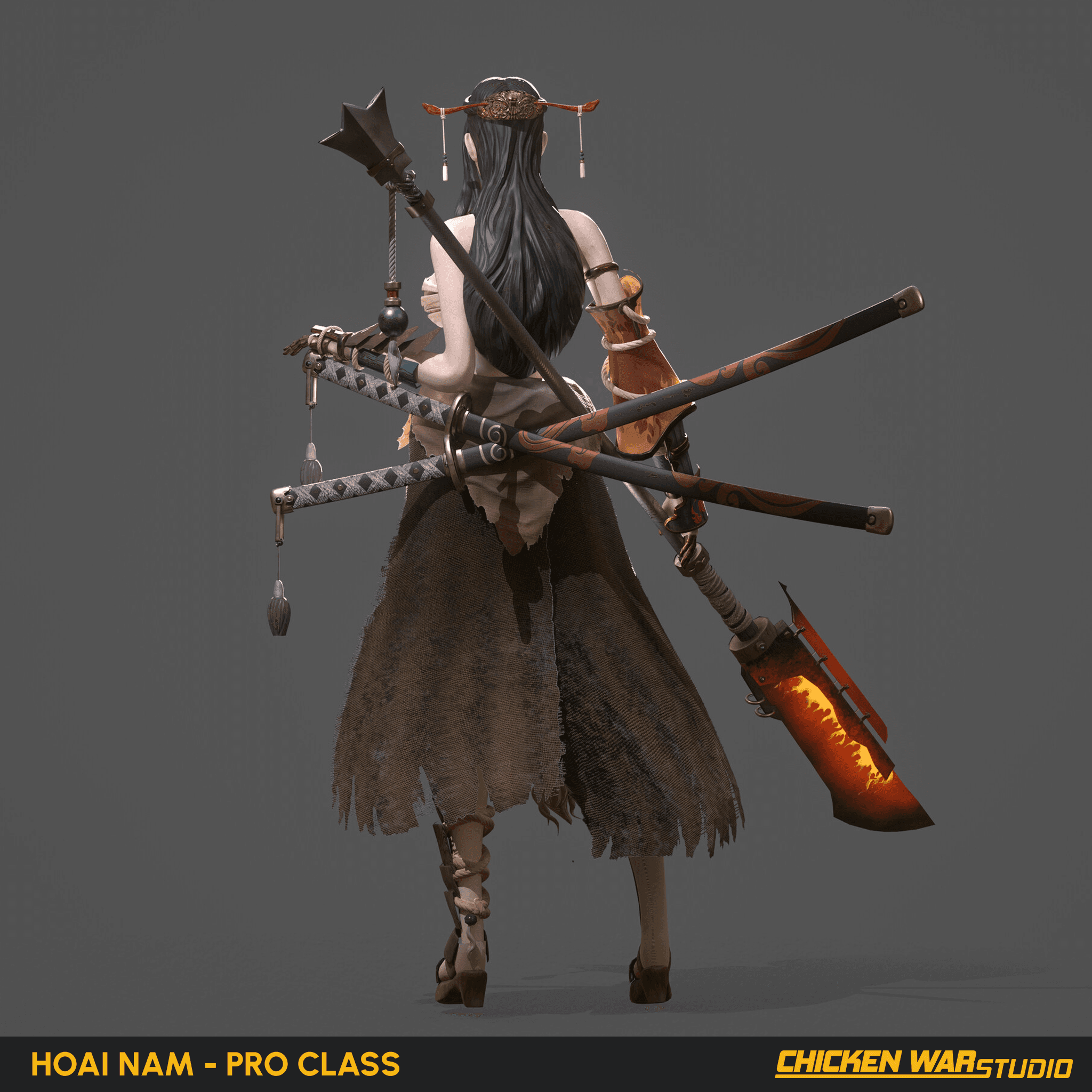 Chicken War Studio Student work, Hoai Nam - Female Character