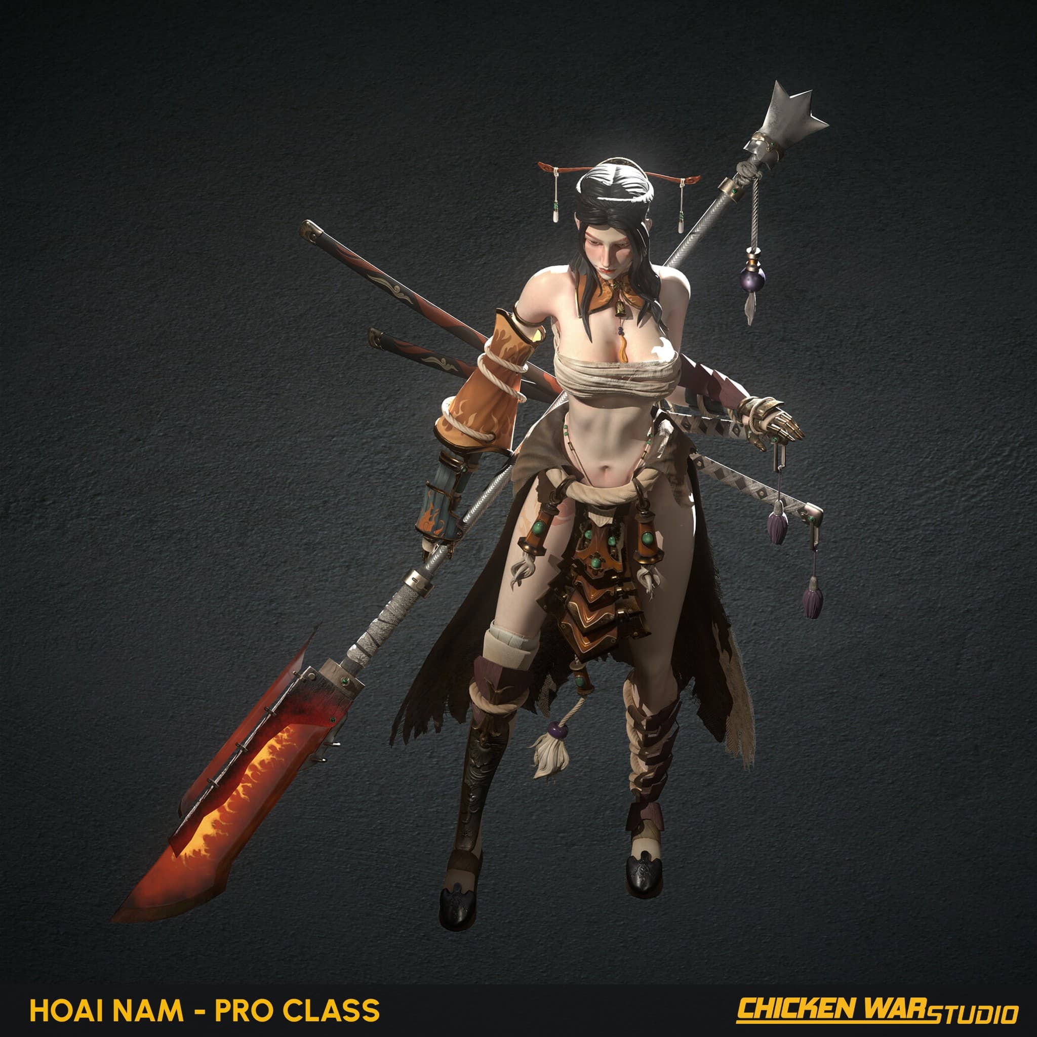 Chicken War Studio Student work, Hoai Nam - Female Character