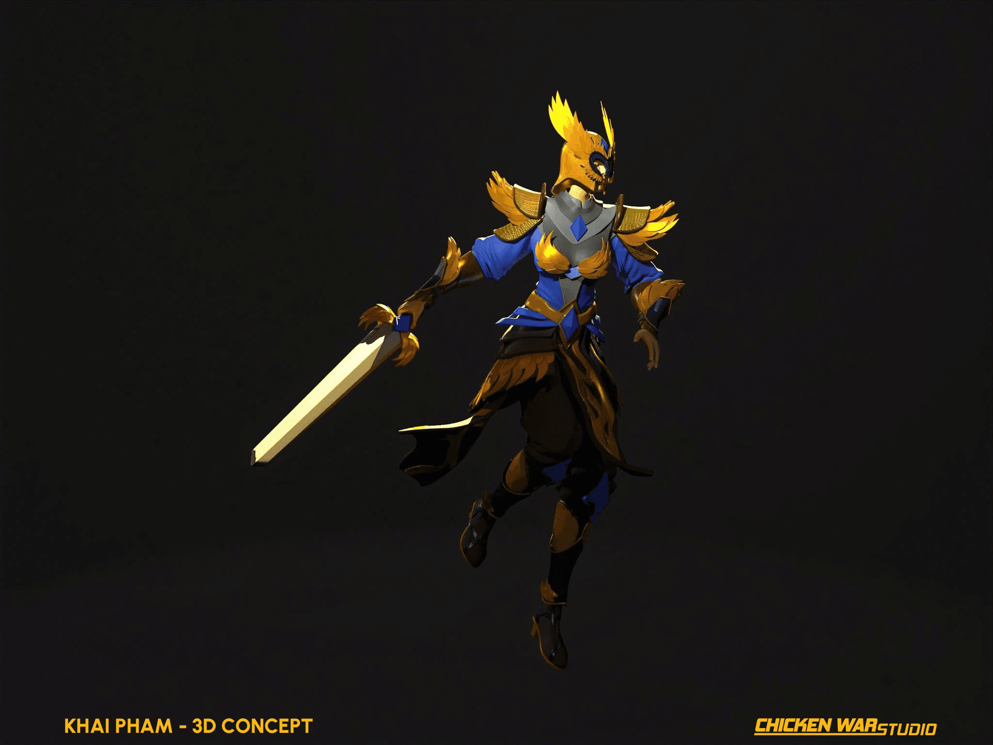 Chicken War Studio Student work, Khai Pham - Knight