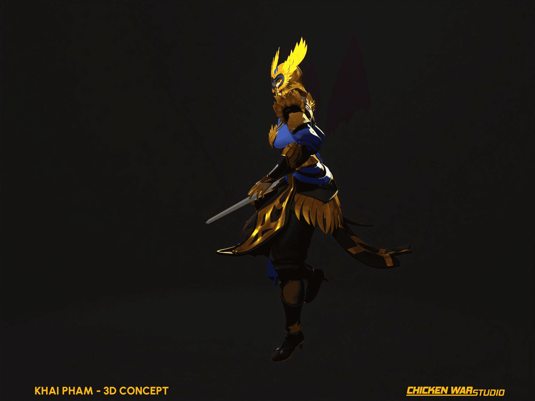 Chicken War Studio Student work, Khai Pham - Knight