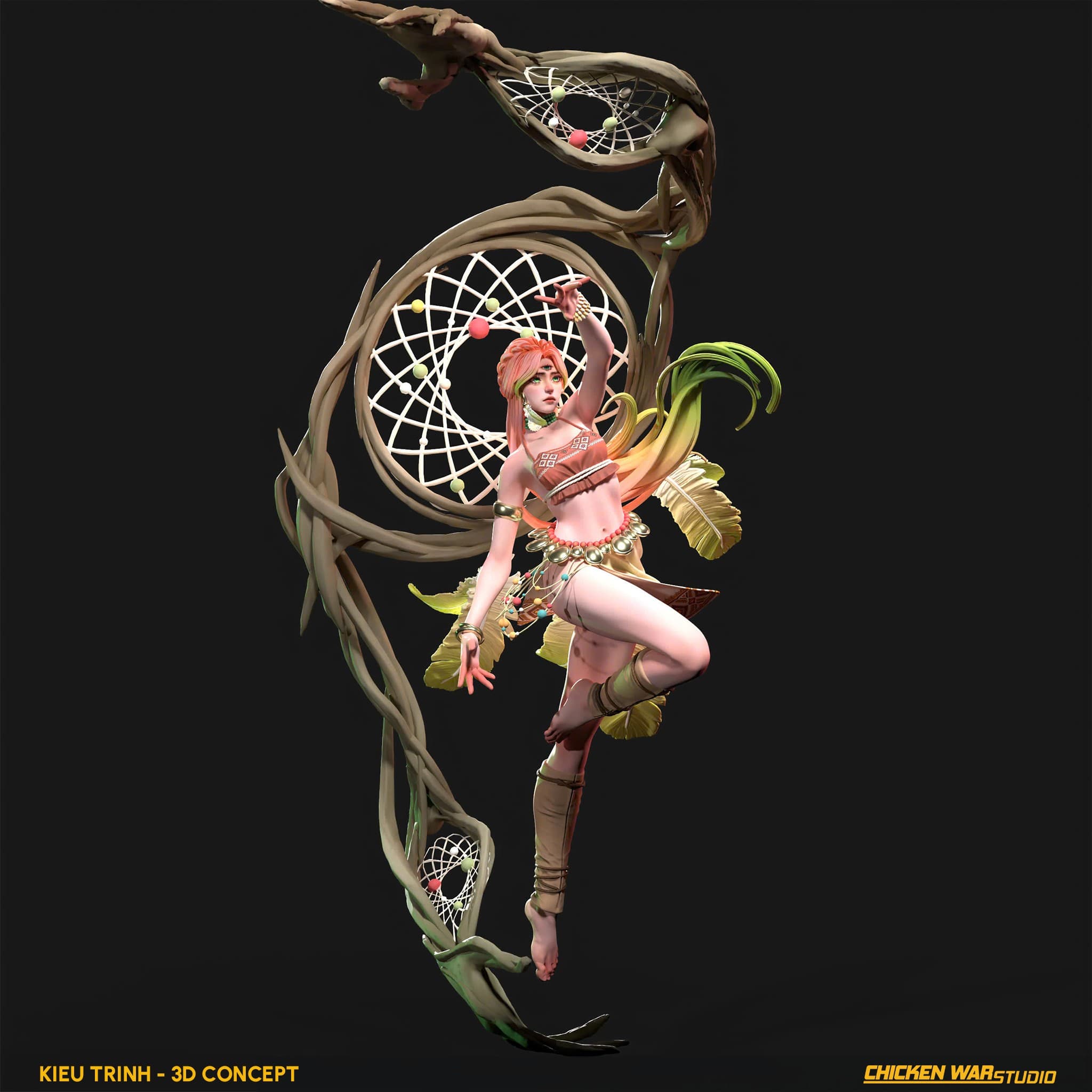 Chicken War Studio Student work, Kieu Trinh - Dreamcatcher