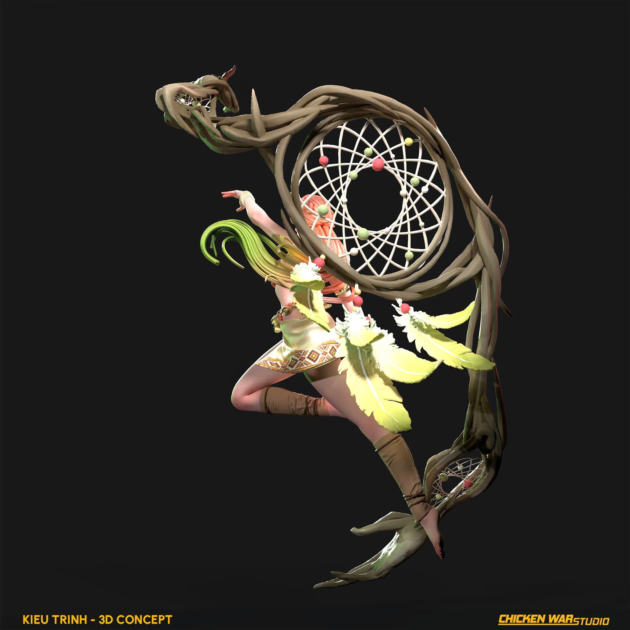 Chicken War Studio Student work, Kieu Trinh - Dreamcatcher