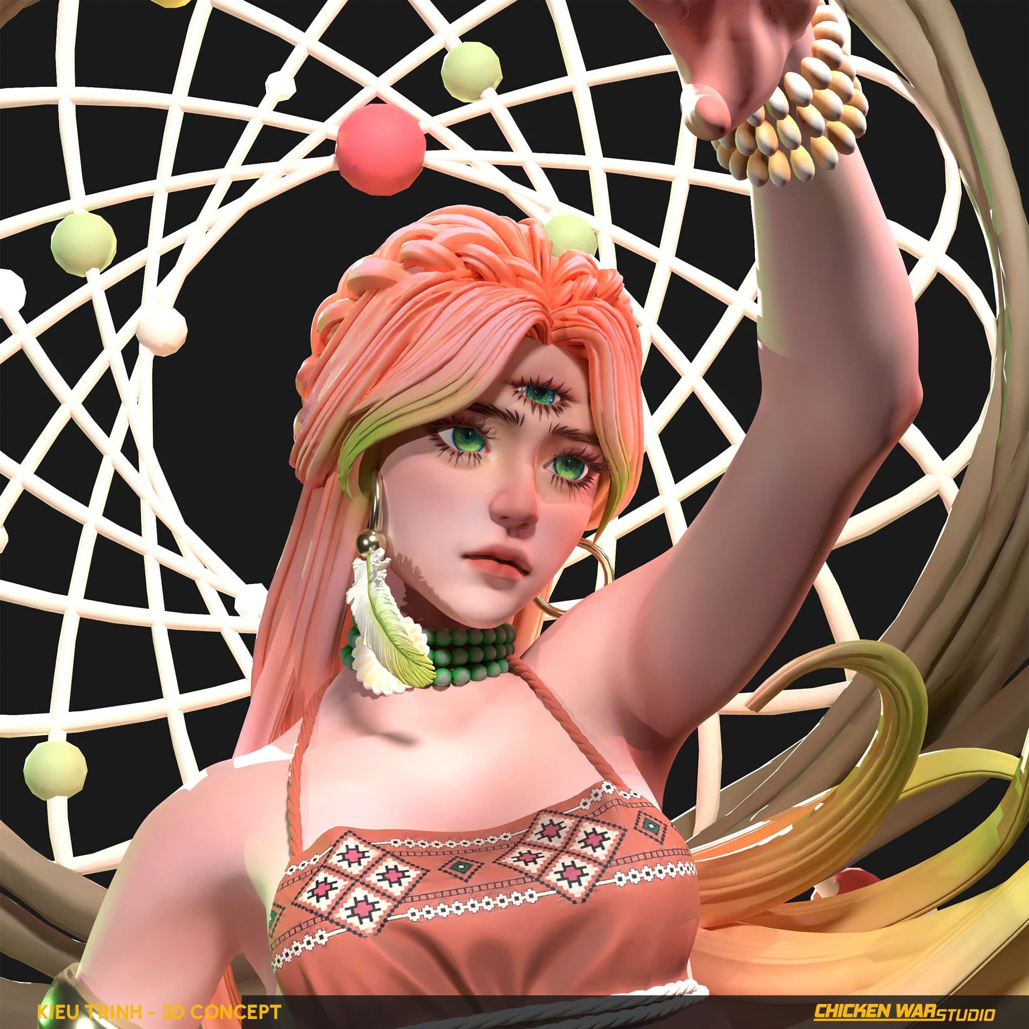 Chicken War Studio Student work, Kieu Trinh - Dreamcatcher
