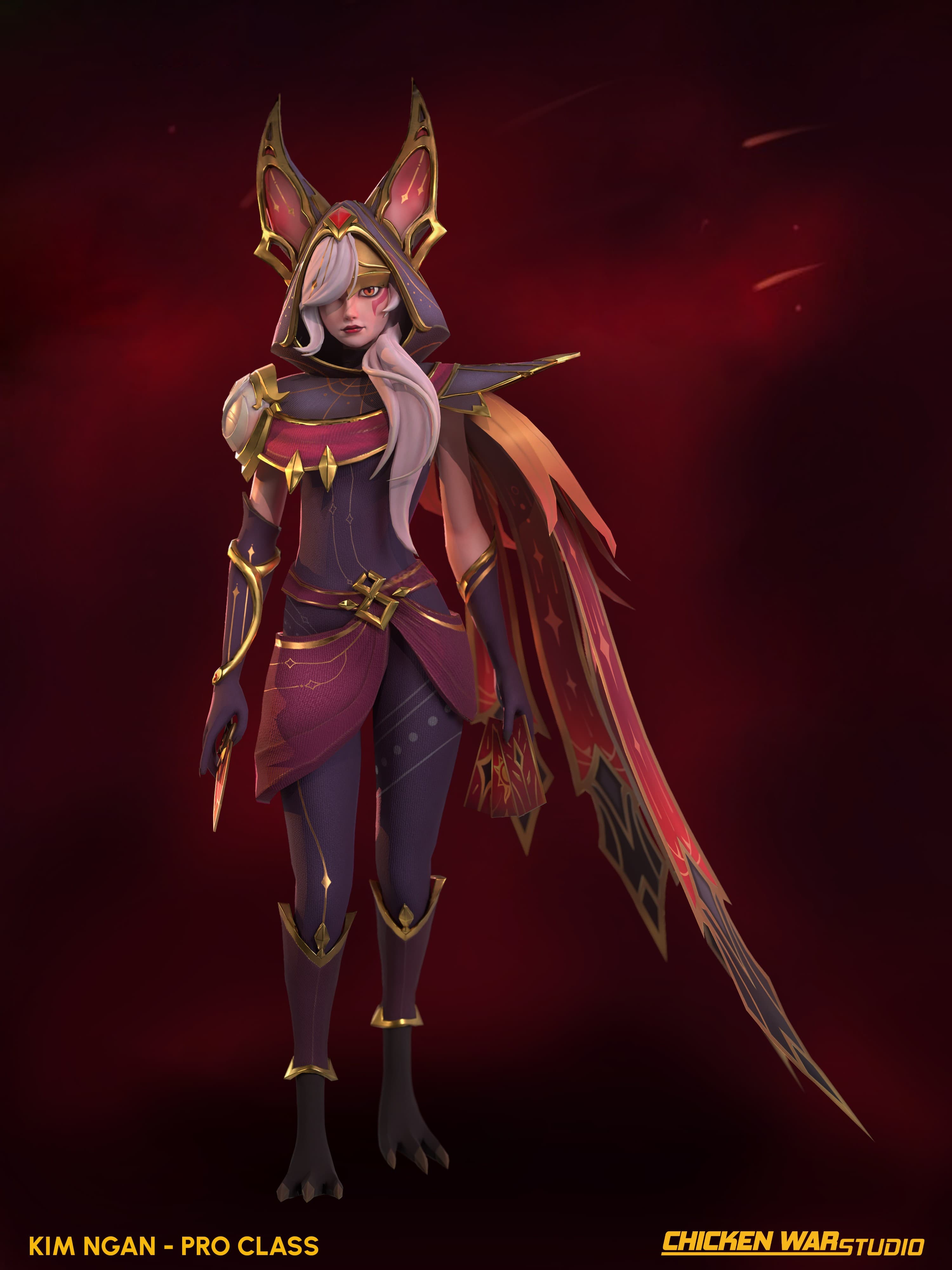 Chicken War Studio Student work, Kim Ngan - Xayah (League of Legend)