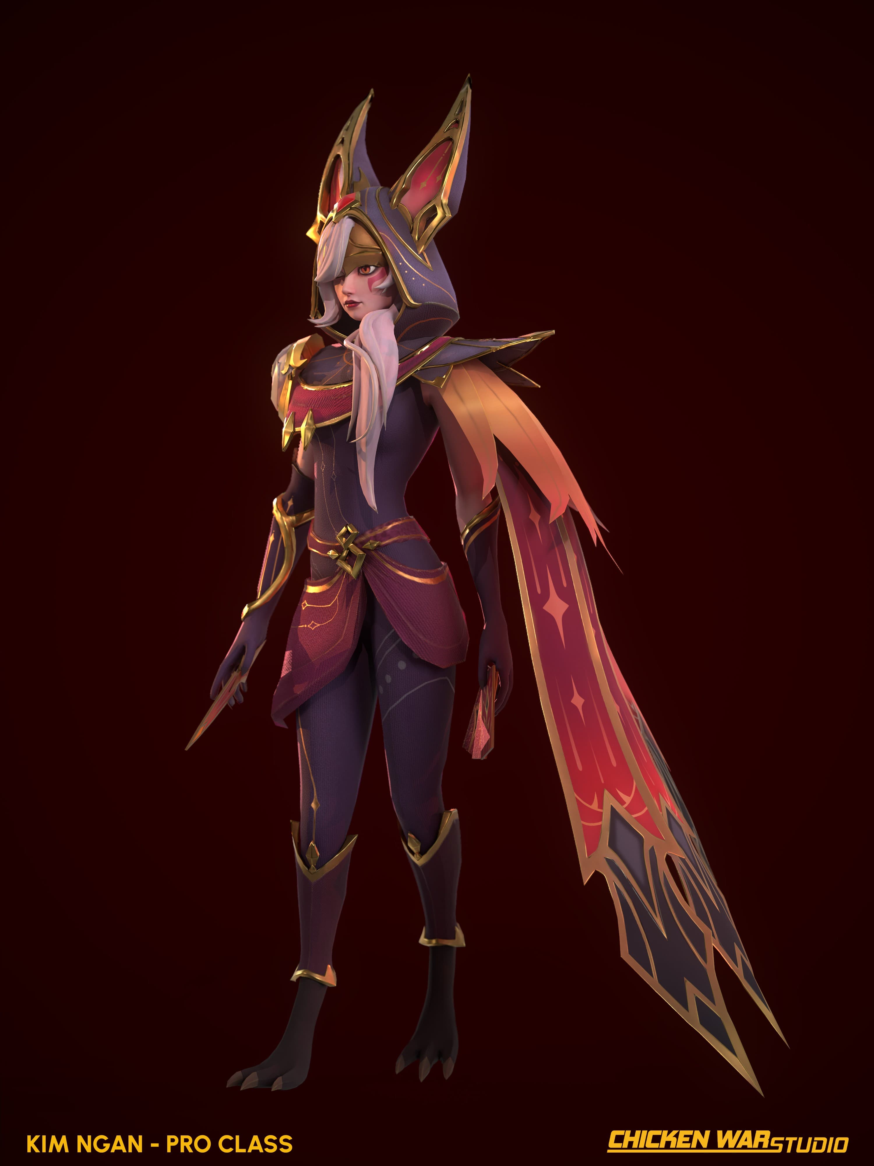 Chicken War Studio Student work, Kim Ngan - Xayah (League of Legend)