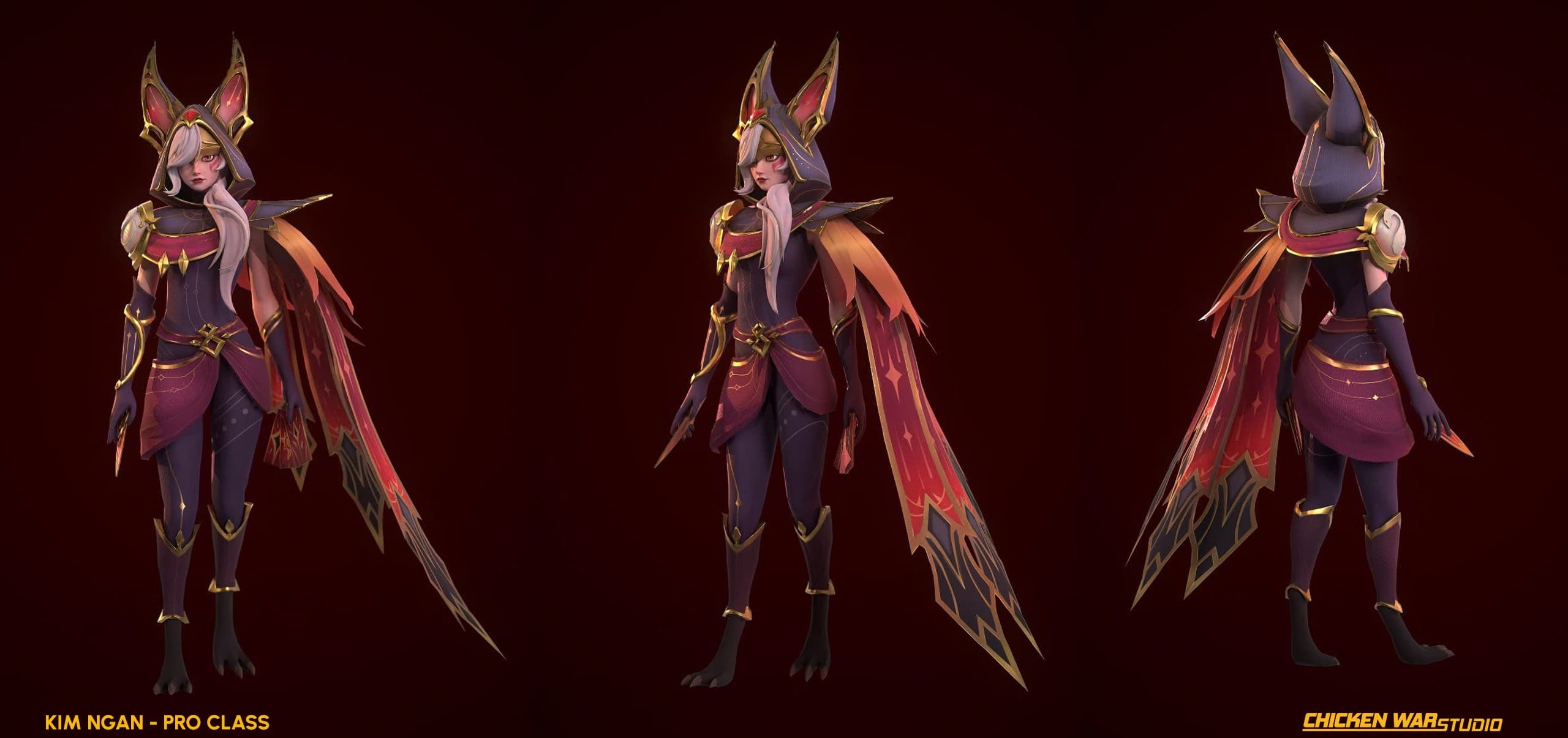 Chicken War Studio Student work, Kim Ngan - Xayah (League of Legend)