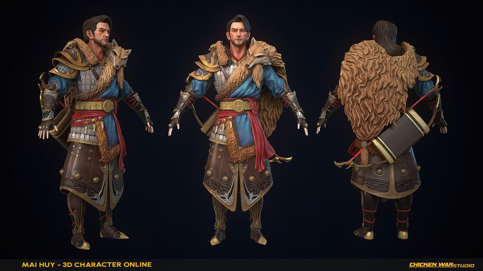 Chicken War Studio Student work, Mai Huy - Warrior