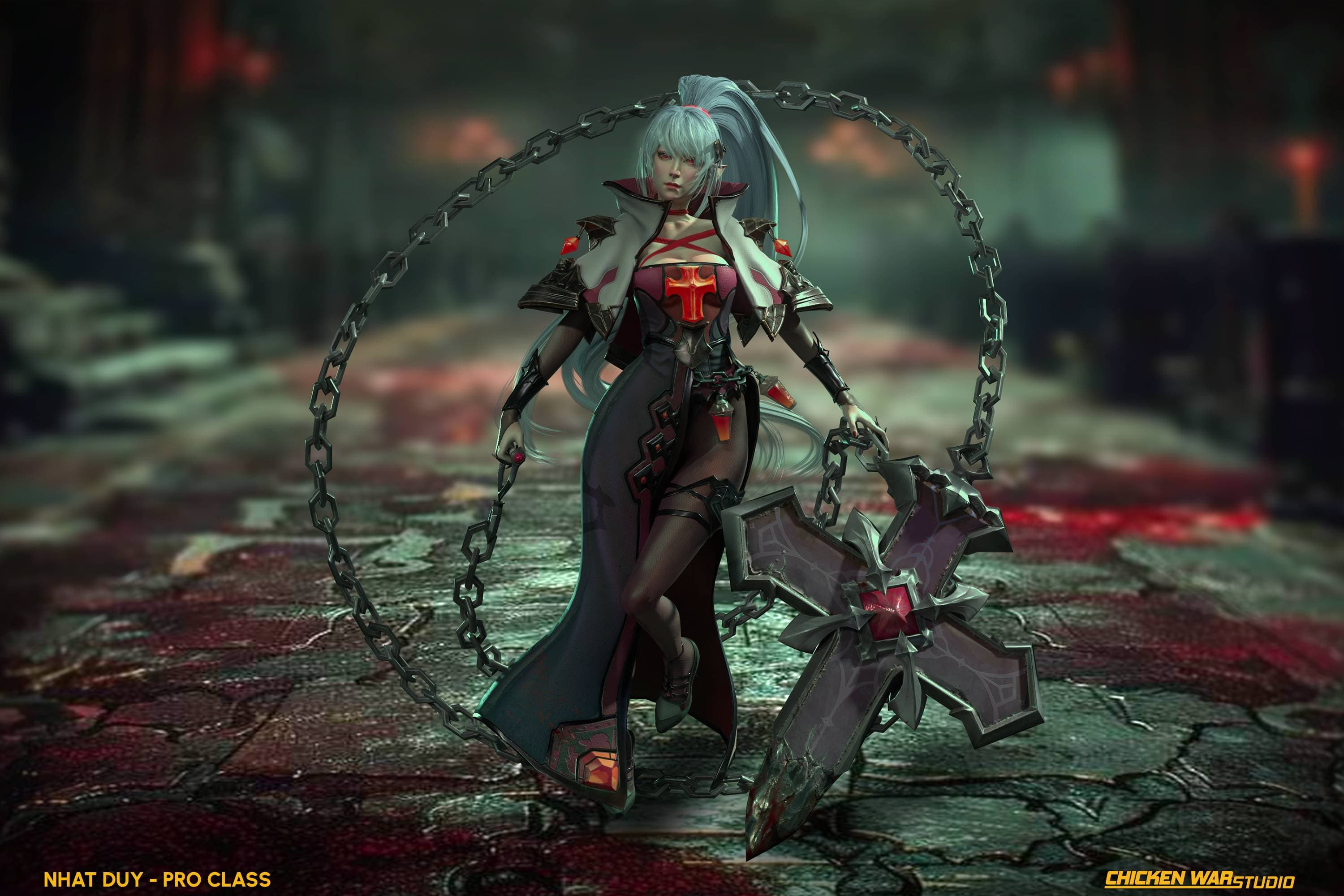 Chicken War Studio Student work, Nhat Duy - Female Knight