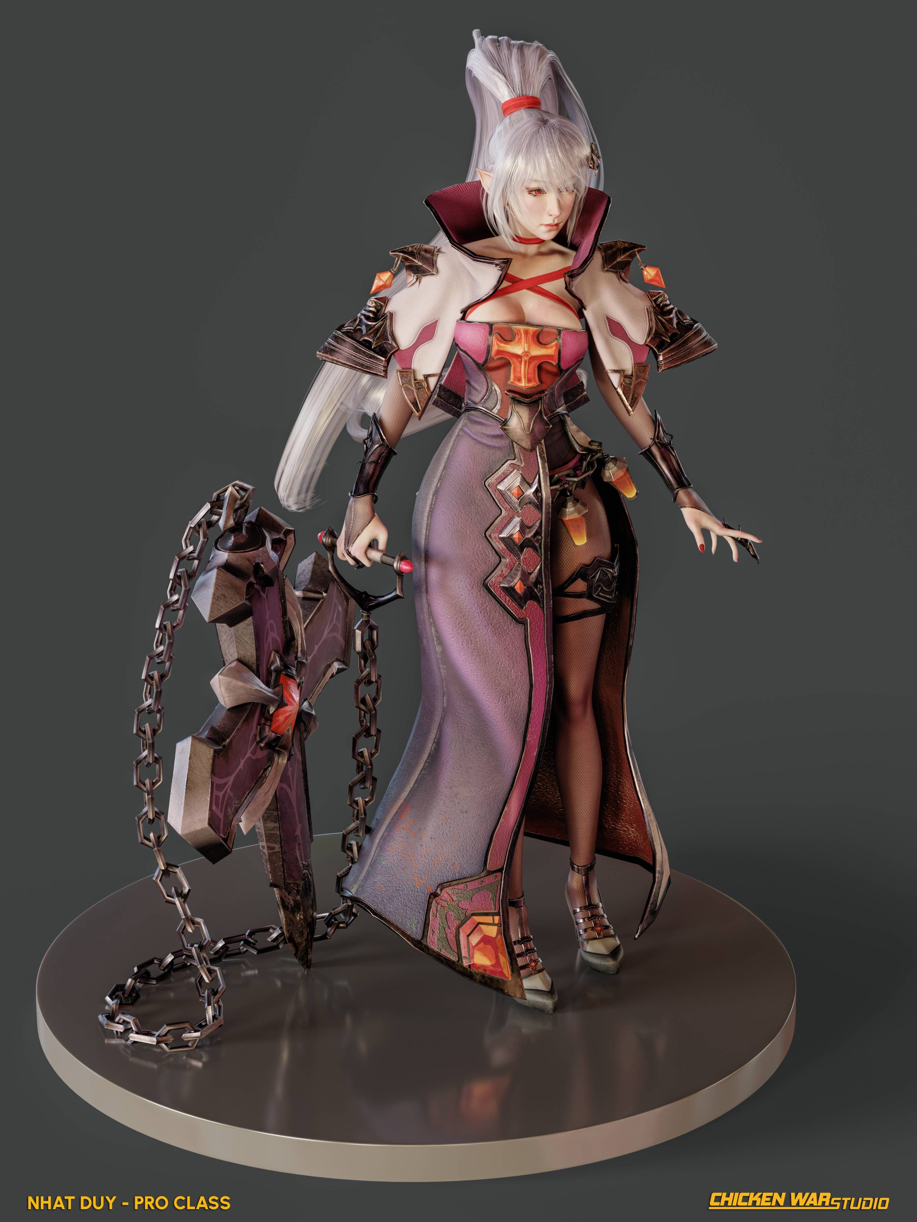 Chicken War Studio Student work, Nhat Duy - Female Knight