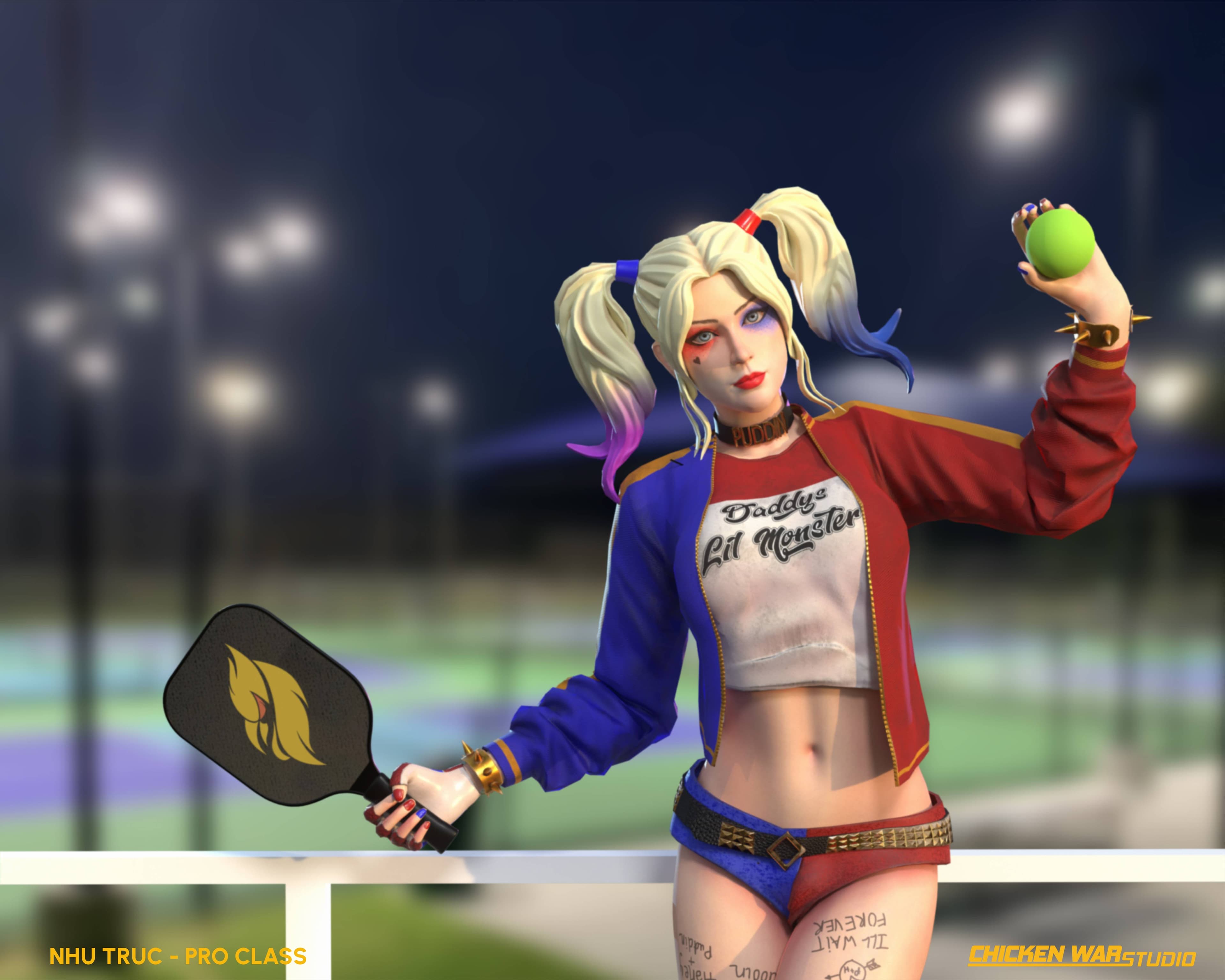 Chicken War Studio Student work, Nhu Truc - Harley Quinn