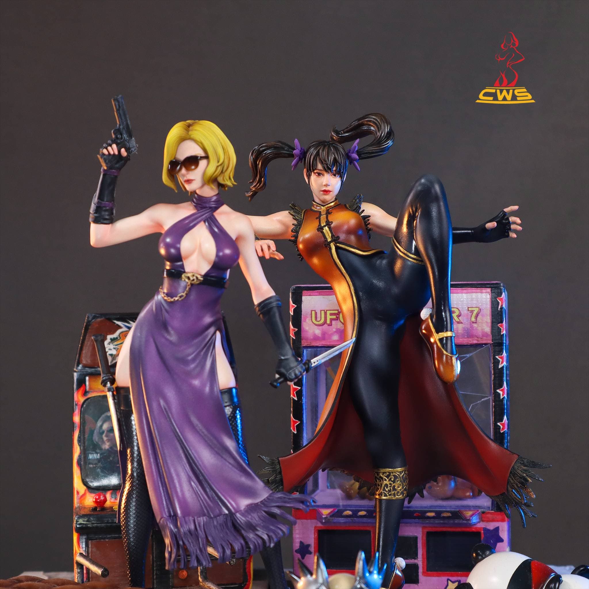 CW Studio's figure - Nina Williams and Ling Xiaoyu (Tekken 8)