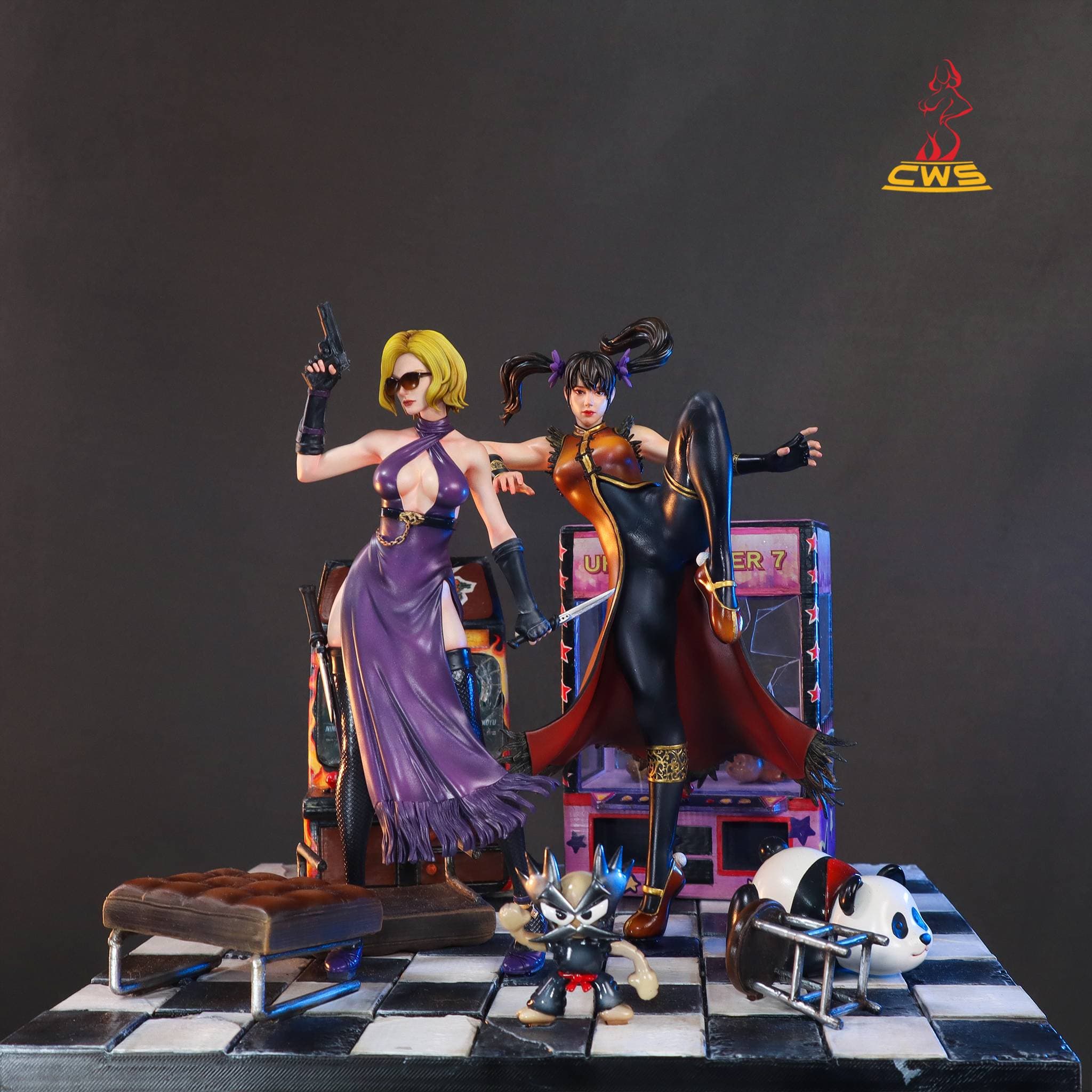 CW Studio's figure - Nina Williams and Ling Xiaoyu (Tekken 8)