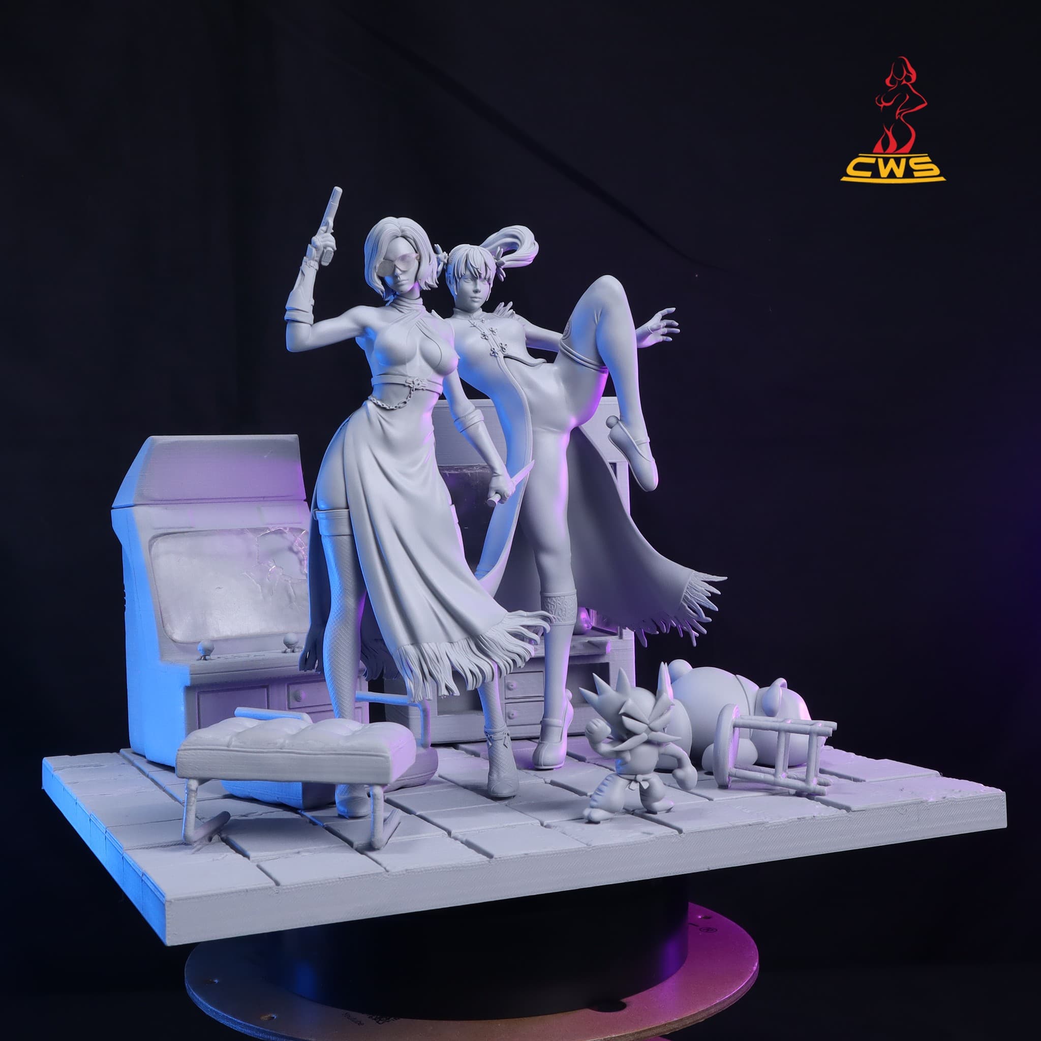 CW Studio's figure - Nina Williams and Ling Xiaoyu (Tekken 8)
