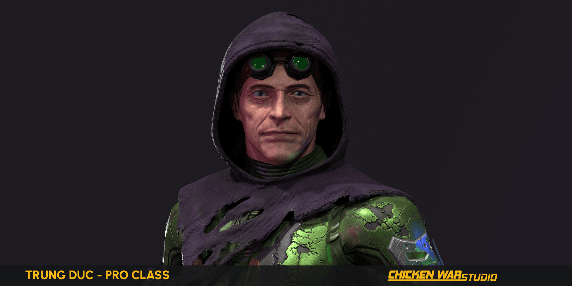 Chicken War Studio Student work, Trung Duc - Green Goblin