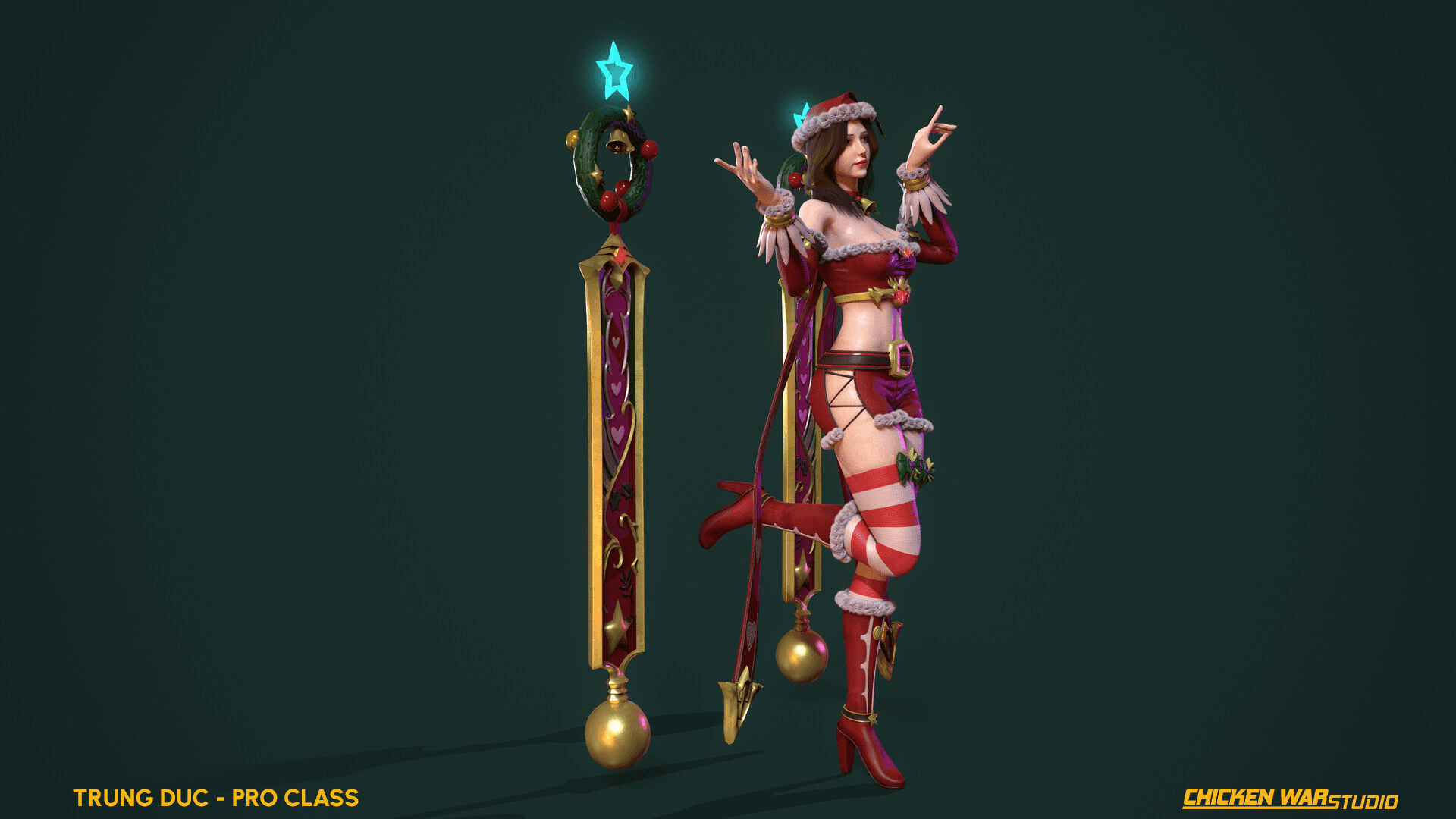 Chicken War Studio Student work, Trung Duc - Xmas Girl
