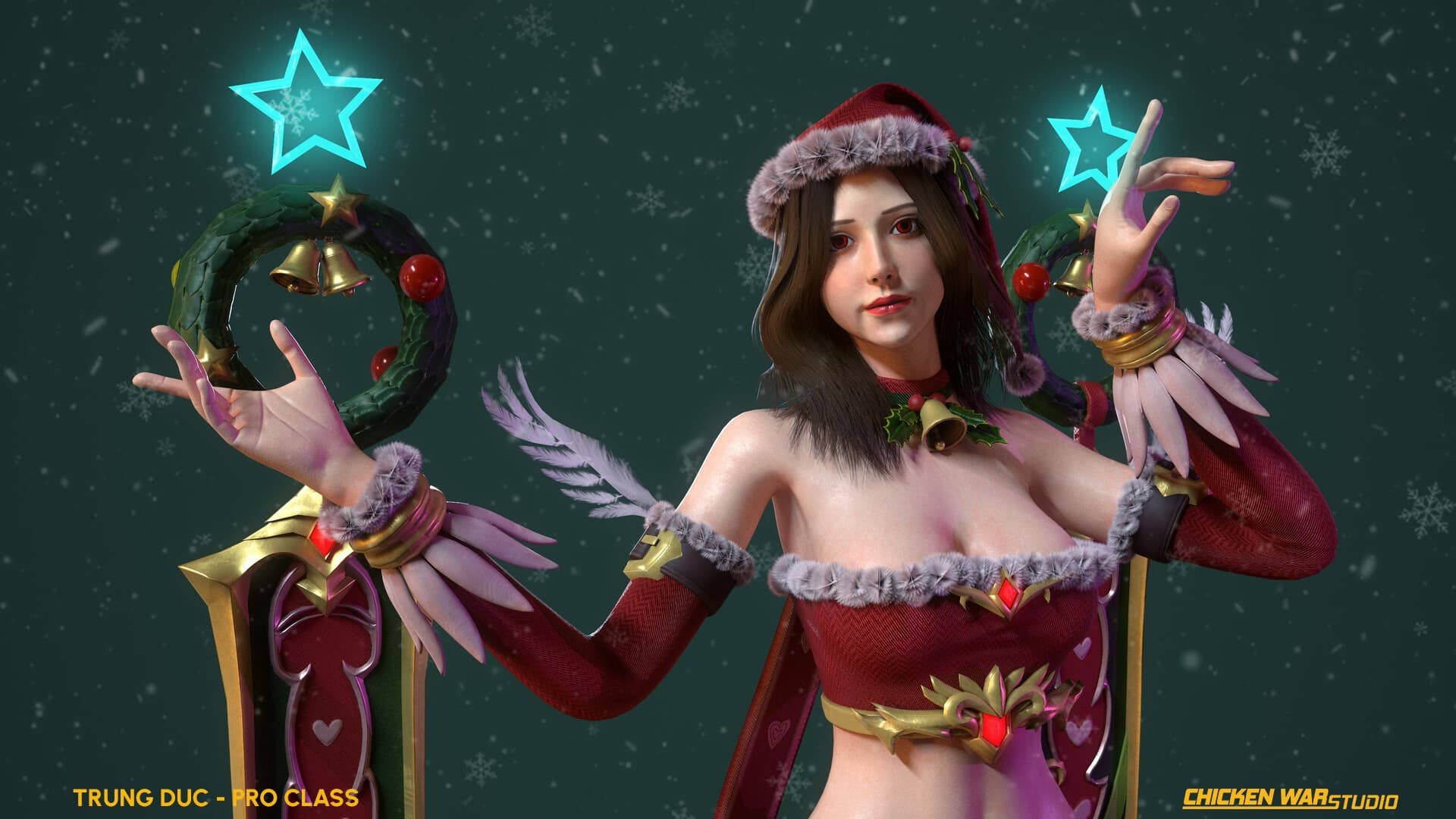Chicken War Studio Student work, Trung Duc - Xmas Girl